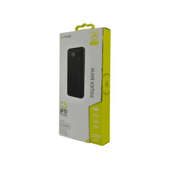 Power Bank Muvit 20000 mAh 3 USB(2A+2A+3A)+ 1 Tipo C PD - Imagen 3