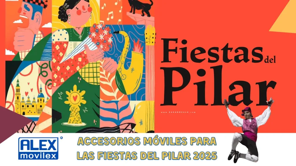 Accesorios móviles para las Fiestas del Pilar en Zaragoza – fundas, powerbanks y auriculares