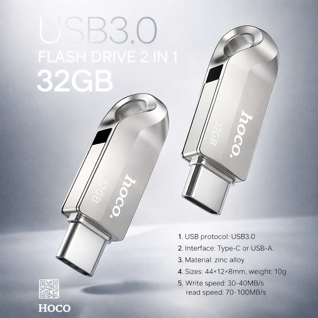 USB HOCO UD8 Smart 3.0 – USB-A / Type-C (32GB)