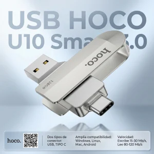 USB HOCO UD10 Smart 3.0 – USB-A / Type-C (128GB)