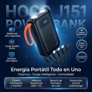 POWER BANK HOCO J151 DUAL LIGHTING
