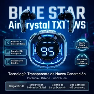 BLUE STAR  BLUETOOTH EARBUDS  AURICULARES INALAMBRICOS